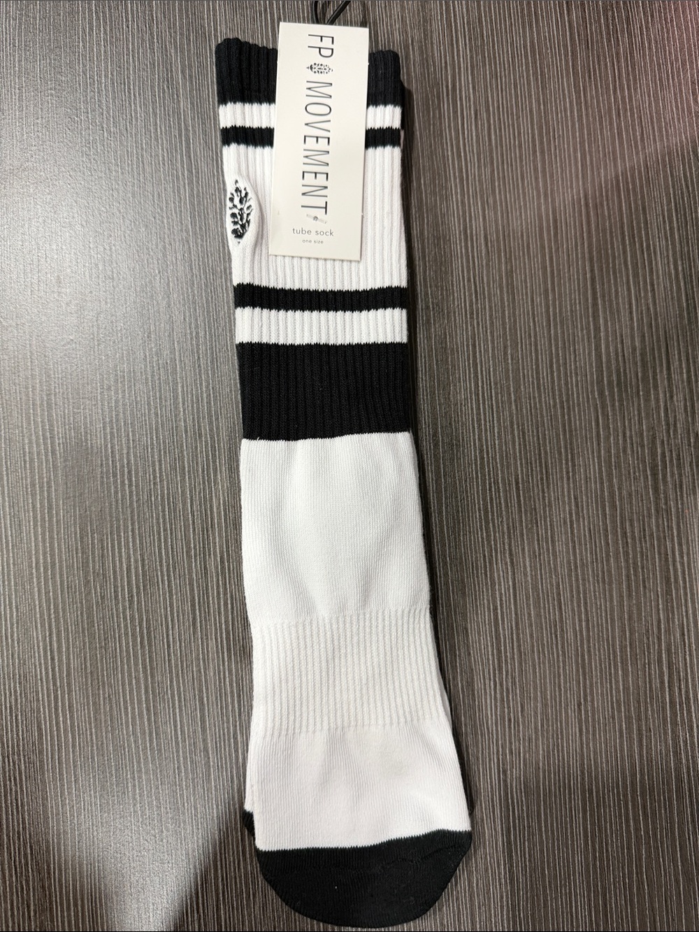 Free People Black & White Tube Socks